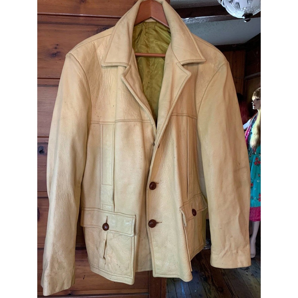 Vintage Mid Western DEERSKIN JACKET/CAR COAT Small/Medium
